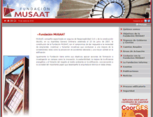 Tablet Screenshot of fundacionmusaat.musaat.es